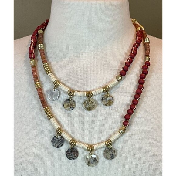 Chicos Utopia Collection Summerberry Single-Strand Beaded 48 inch Necklace NWT - Picture 3 of 8